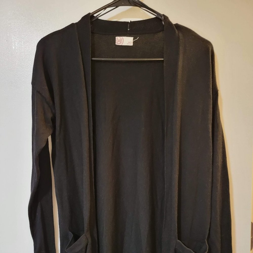 Black Knit Cardigan from JCPenny